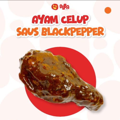 ayam celup saus blackpepper abba chicken
